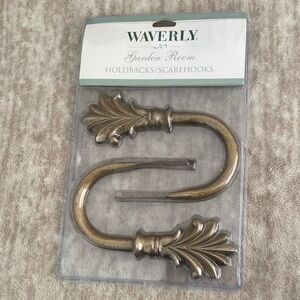 Waverly garden Room Antique Gold Curtain Holdbacks